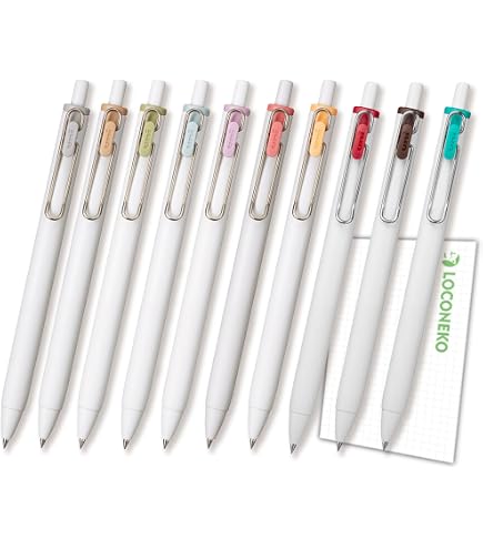 Amazon | 三菱鉛筆 ユニボール ワン 0.38mm 20色アソート ロコネコお
